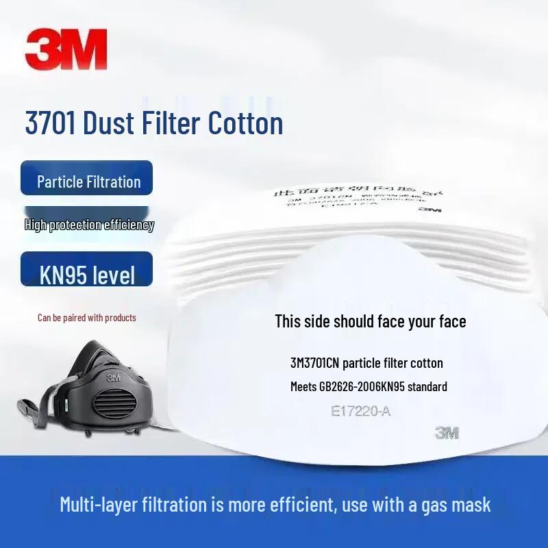 3M 3701CN KN95 Particulate Filter Cotton
