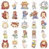 50 Original Forest Style Cartoon Stickers: Cute Hand-Painted Animal Designs for Water Bottles, Planners, and Phone Cases