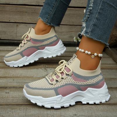 Novedad 2025 Zapatos Chunky para Mujer Ligeros Suaves Zapatillas de Moda Transpirables Zapatos para Caminar Tenis para Deporte Gimnasio Entrenamiento