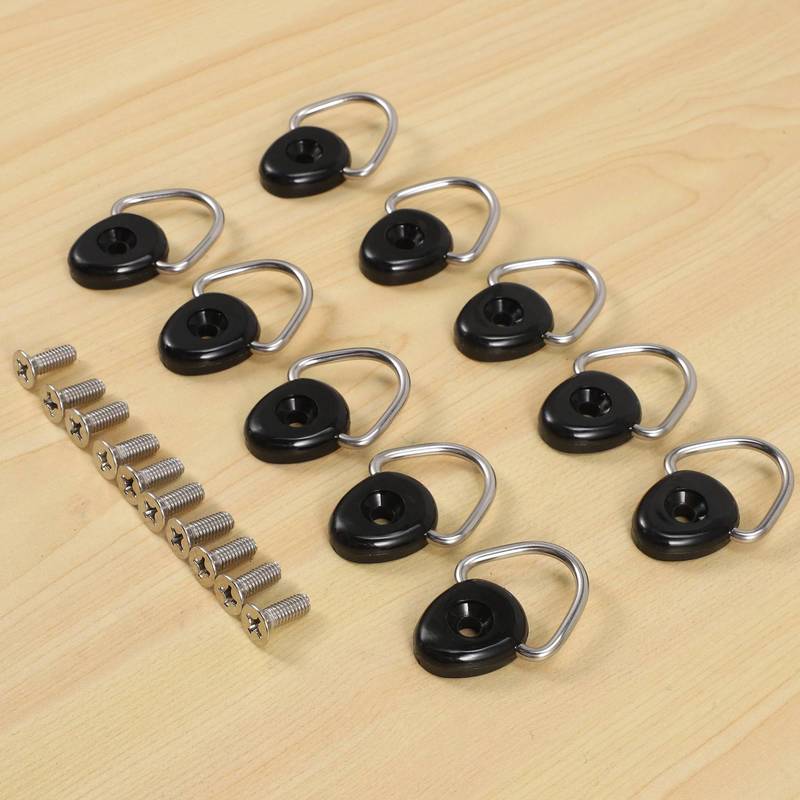 Langlebig-10er-PACK Metall-Zurrösen D-Ring-Schnalle Für Jimny JB64 JB74W Kofferraum Ladefläche