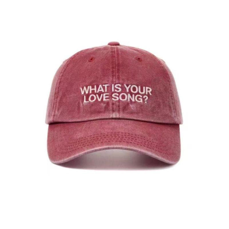 

Washed Cotton Baseball Cap With Printed Distressed Soft Top Denim Hat Women Men Cotton Adjustable Baseball Hat Vintage Hat червоний