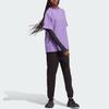 Adidas X Stella McCartney Letter Logo Print Sports Short Sleeve T-Shirt Women Tops Purple IA1514