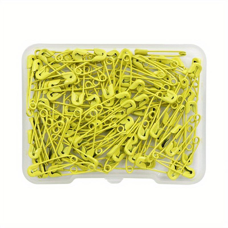 120Pcs Safety Pins Colored Metal Safety Pins with Storage Box Small Safety Pins for Clothes DIY Crafts Pins Sewing Accessories
