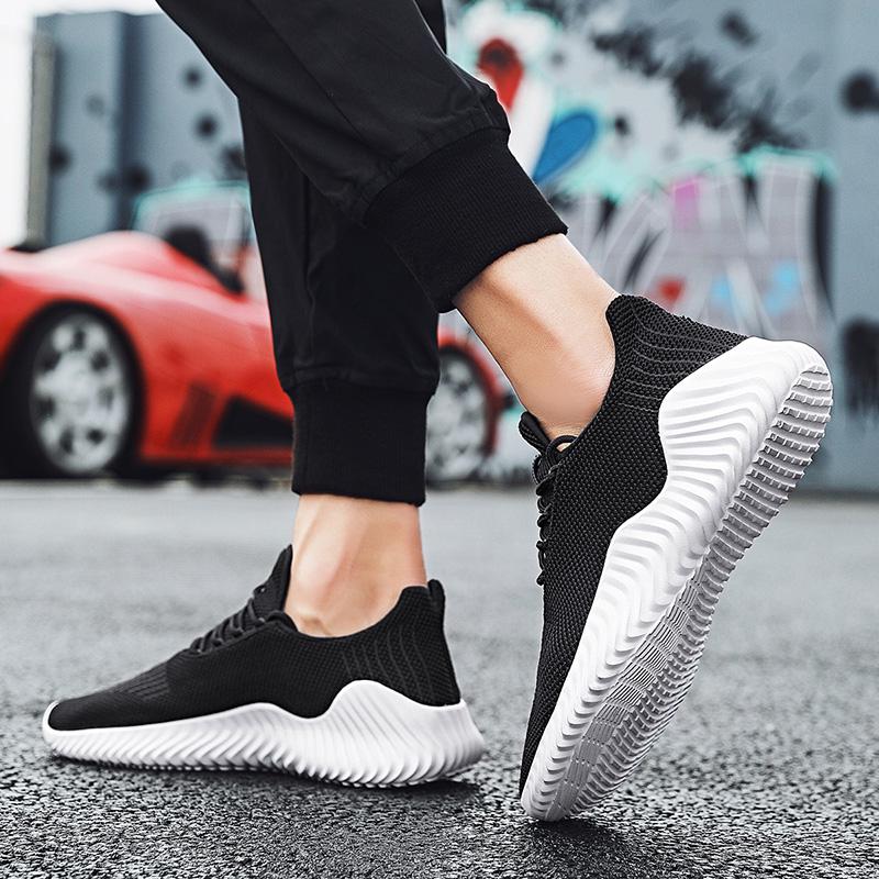 Zapatillas negras para hombre Zapatillas de running transpirables con  cordones Con cordones Casual Trainers de gran tamaño comprar a buen precio  — entrega gratuita, reseñas reales con fotos — Joom
