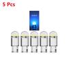 5/10Pcs T10 W5W Car Led Light COB Led Bulbs Car Wedge Light  Turn Side Lamp Acrylic Dome Reading Lights Instrument Lamp Auto License Plate Lamp DC12V