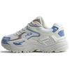 Catapult Synthetic Leather Fabric Thick Sole Low Top Dad Shoes Women Sneaker White Blue T12W145214FSL