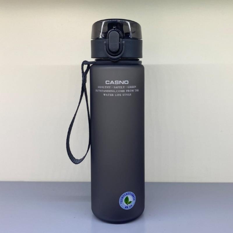

1pcs Leak-proof Outdoor Camping Large Capacity Water Bottle Sports Water Bottle High Quality Tour Hiking Portable Drink Bottles 560ml сірий