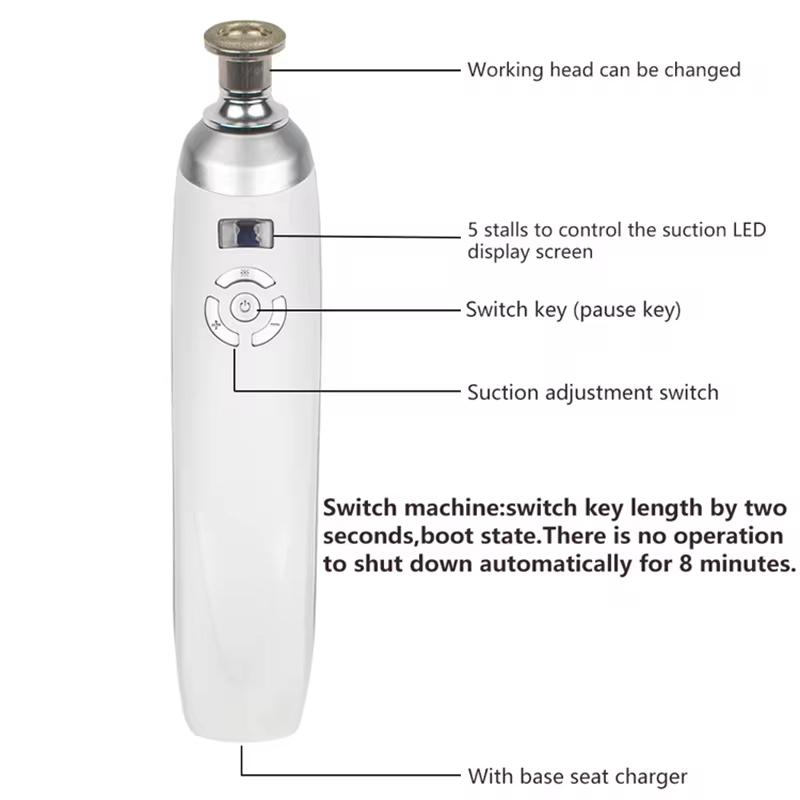 Diamant-Dermabrasion, Gesichtspflege, Schönheitsgerät, Entfernung von Narben, Akne, Porenpeeling, Massagegerät, Mikrodermabrasion, Heimgebrauch
