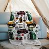 Truck Theme Printed Blanket - Perfect for Couch, Bed, Travel & Outdoor Use | Machine Washable, Cozy & Durable.