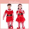 Fashionable Christmas Elf Outfit With Santa Belt Toddler Cosplay Costume
