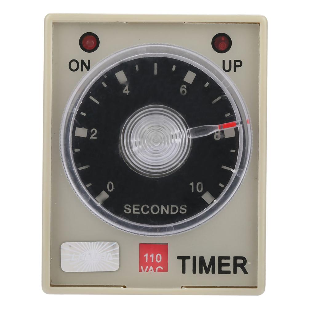 0-10 Seconds Knob Control Timer Relay Delay ON Time Relay with Base AC 110V Delay Timer Relay Timer Relay On Delay Timer Relay