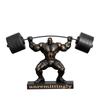 Muscle Man Weightlifting Bodybuilding Strongman Statue Resin Decoration Home Room Sculpture Ornaments Sports Gym Figurine Crafts