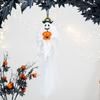 Halloween Hanging Ghost Decoration Spooky Flying Pirate Ghost Holding Pumpkin/Bat/Spider for Indoor And Outdoor Tree Decor