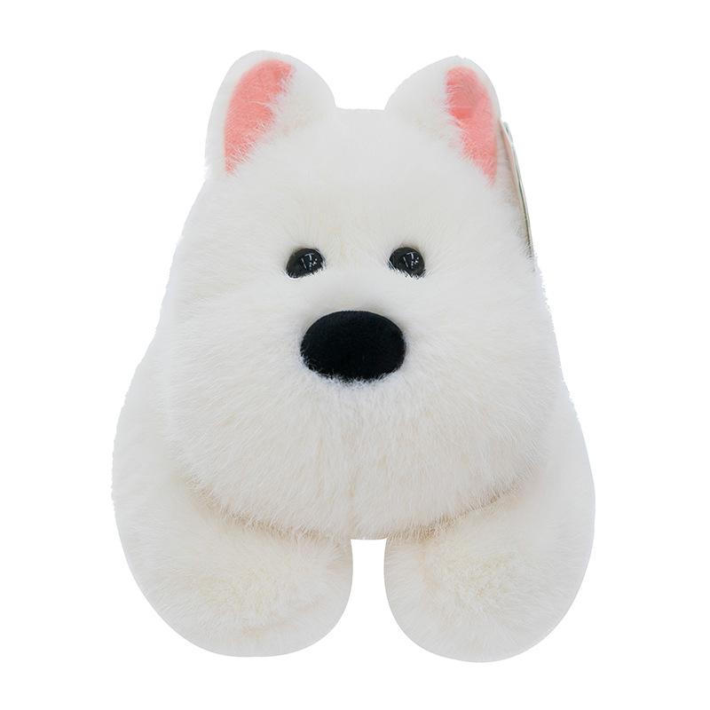 West Highland Plush Doll Cute Little West Highland Lying Down Toy Children Sleep With Soothing Doll Rag Doll