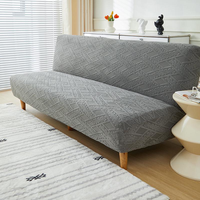 Non-Slip Stretch Jacquard Armless Sofa Bed Cover