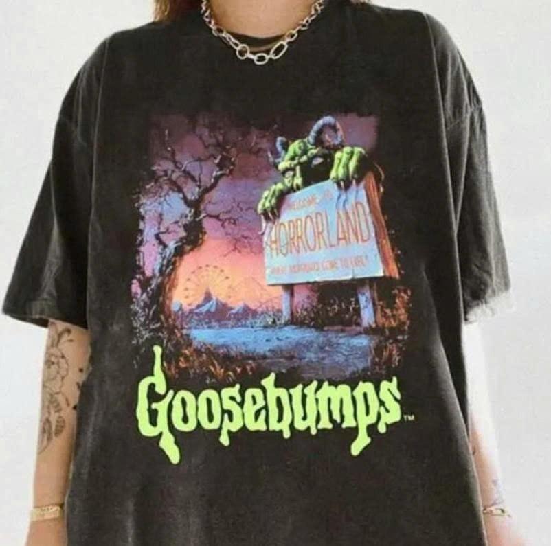 Goosebumps Horrow Shirt, Welcome To Horror Land Shirt, Vintage Goosebumps Shirt Unisex T-Shirt S