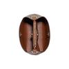 Coach Town 16 Rainbow Logo Print Dark Wood Leather Bucket Bag Women Bags Khaki C6835-IME7V