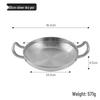 Korean Stainless Steel Double-Ear Hot Pot for Seafood and Rice