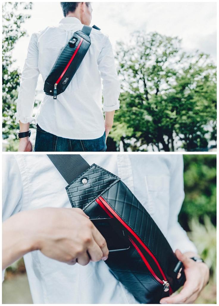 SEAL Waterproof Bag for Perfect for Outdoor Design One-Shoulder Men, Activities, Stain-Resistant, One-of-a-Kind (PS-037SGL)