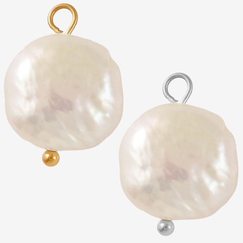 1pcs Irregular Geometric Round Square Real Natural Shell Pearl Charms For Jewelry Making Bulk Handmade Earrings Pendant Material
