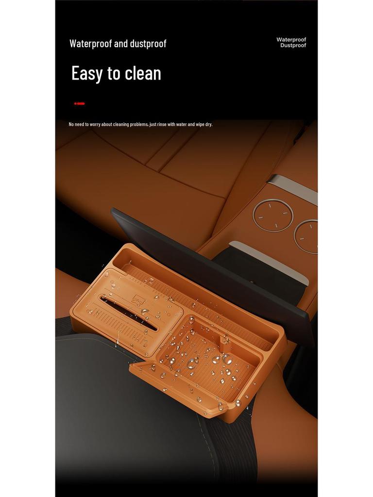 Silicone Anti-Shake Storage Box for Yu7 Screen Rear Compartment