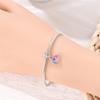 Authentic Original Copper Metal Charm Bead Components Luxury Pink Rose Flowers Fireflies Pendant Bead Components Bead Components Compatible With