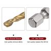 10/24pcs Twist Drill Bit with 1/4" Hex Shank Drill Bits M35 High Speed Steel Titanium Drill Bits for Wood Stainless Steel Metal