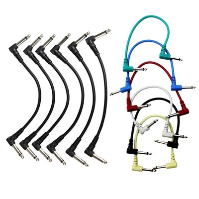 Professional Guitar Patches Pedal Low Noise Quality Guitar Patches Cable Right Angle 6.35mm Guitar Effect Pedal Cables