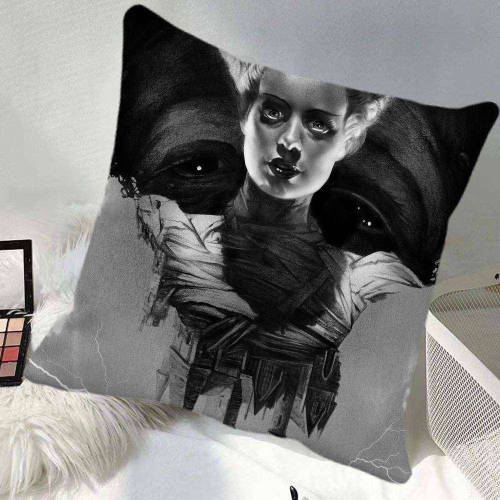 Frankenstein Movie Pillow Case Square Pillow Bedroom Sofa Leisure Comfort Cushion Car Home Decoration