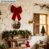 2D Flat Rustic Aluminium Christmas Sign - Navidad Figurine Ornaments with Santa Claus Pattern - Ideal for Front Door, Wall, Porch, Fence Decor