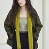 ANA MAISON Olive Green Cashmere Daily Muffler [KMM-OLIVE GREEN]