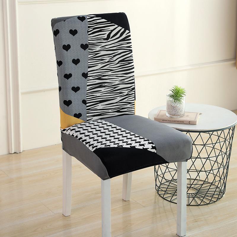 

Printed Seat Covers Elastic Chair Covers In Dining Room Office and Home Dustproof Chair Covers 35*38 cm