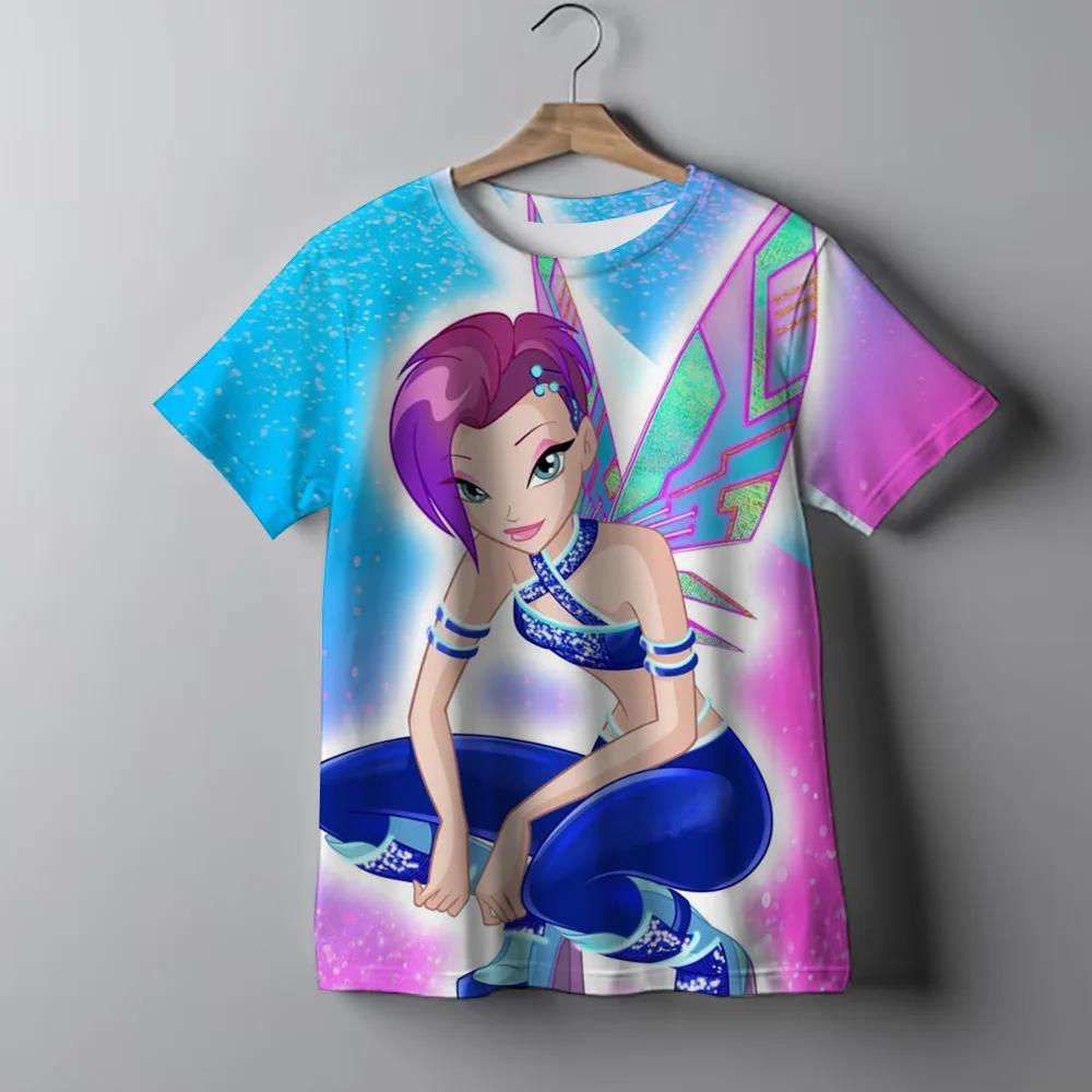 KPop Demon Hunters Cartoon Print Kids T-shirts Summer Short Sleeve Girls Casual Comfortable T-Shirts