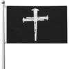 1pc Multi-Size Optional Single Side Printing, Christ Cross Flag - Durable, Buckle, Vivid Colors, Outdoor Garden and Home Decor, Wind Resistant Patriot