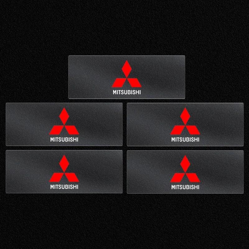 uldf10 Car Window Lift Button Sticker Steering Wheel Emblems Decal Car Styling for Mitsubishi ASX I200 Outlander Pajero Eclipse Lancer