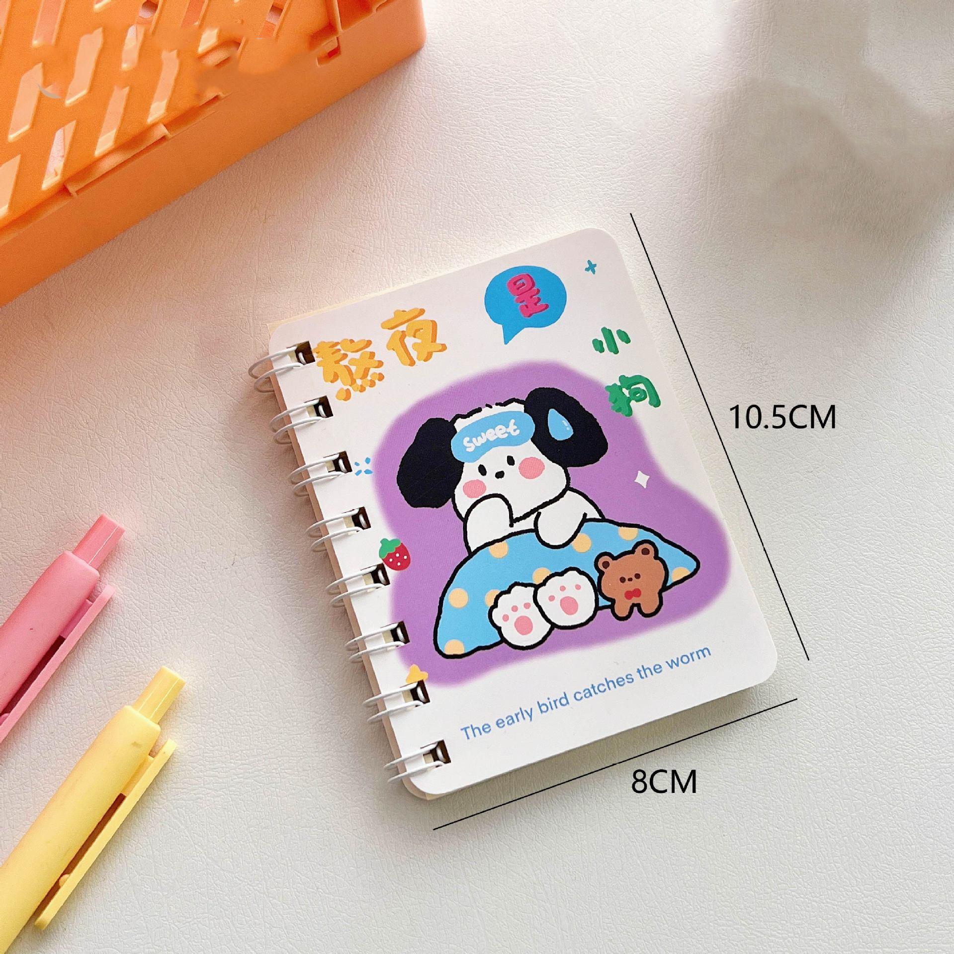 

1 шт., маленький A7 эстетический блокнот для детей, масляная живопись, пейзажные блокноты со сценарием, портативный карманный блокнот для скрапбукинга