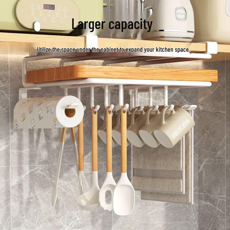 Küchenschneidebrett- und Topfdeckel-Organizer ohne Bohren