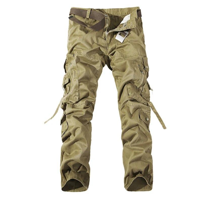 Men's Casual Pants Spring and Fall Outdoor Sports Pants Multi-pocket Cotton Work Pants