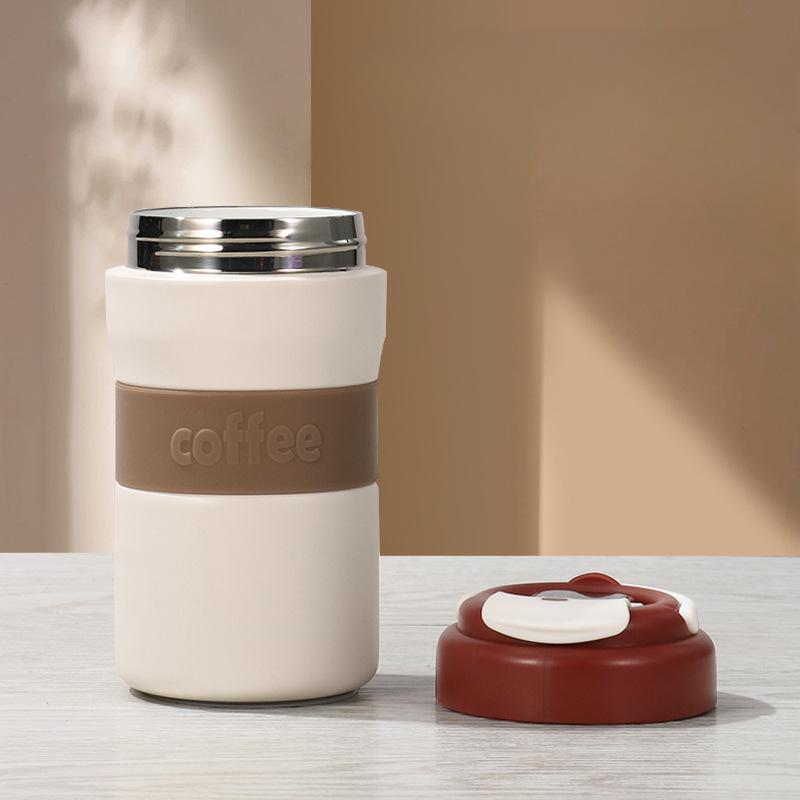 Ceramic Inner Pot Coffee Cup Smart Display Temperature Insulation Cup Student Good-looking Male and Female Portable for Office and Car Tumbler