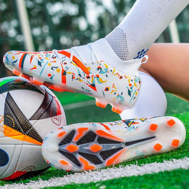 High Quality Purple Men's Football Shoes Outdoor FG/TF Non-slip Futsal Sneakers Man Original Professional Soccer Cleats For Men