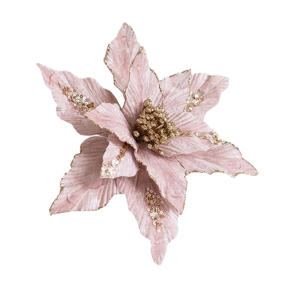 Christmas Tree Holiday Parties Christmas Tree Decoration Elegant And Colorful Glitter Round Anthers High Quality Material