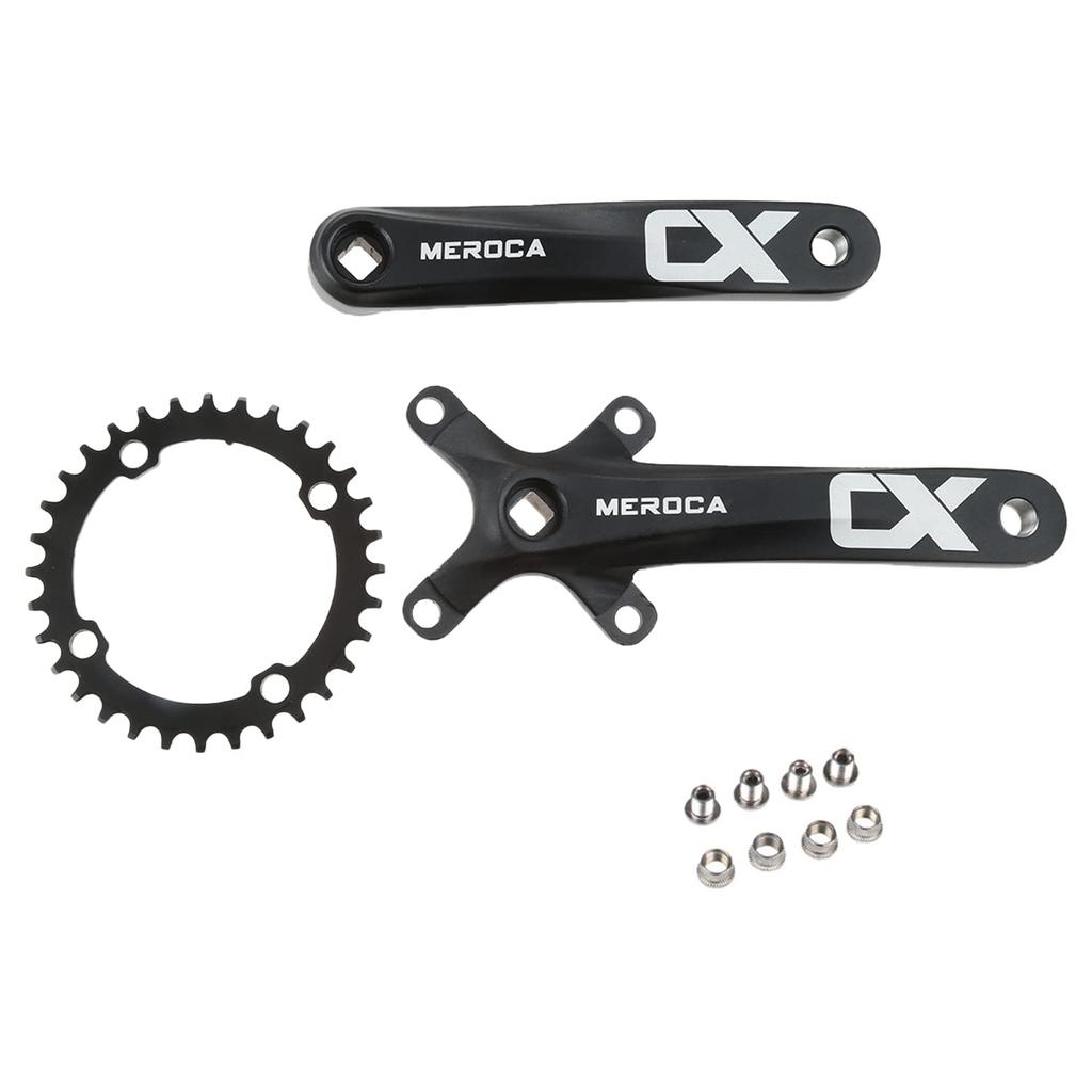 Etermeta Bicycle Crank Set BCD104mm Aluminum Alloy Crank Road Bike Mountain Bike General Bike (36T)
