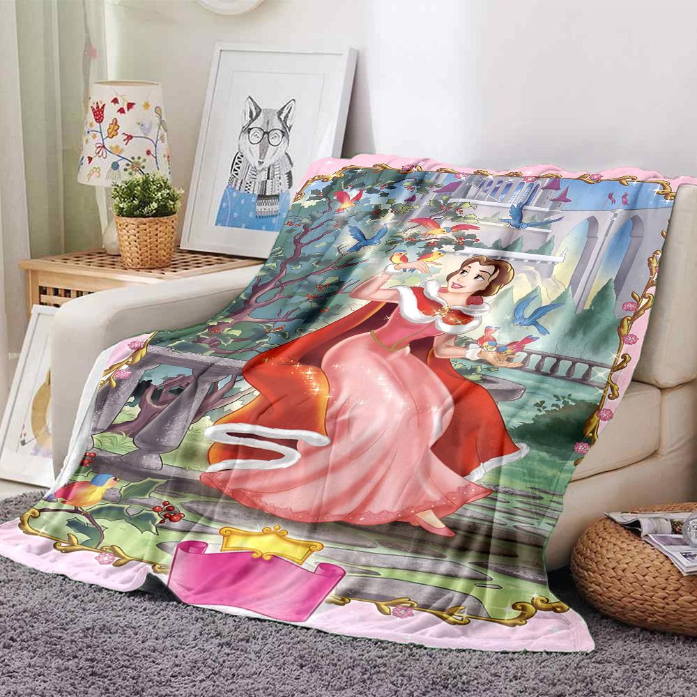 1pc Belles Garden Flannel Blanket,Ultra Soft Warm Plush Throw for Home Bedroom Bed Sofa Cover Camping Picnic gift Y7174