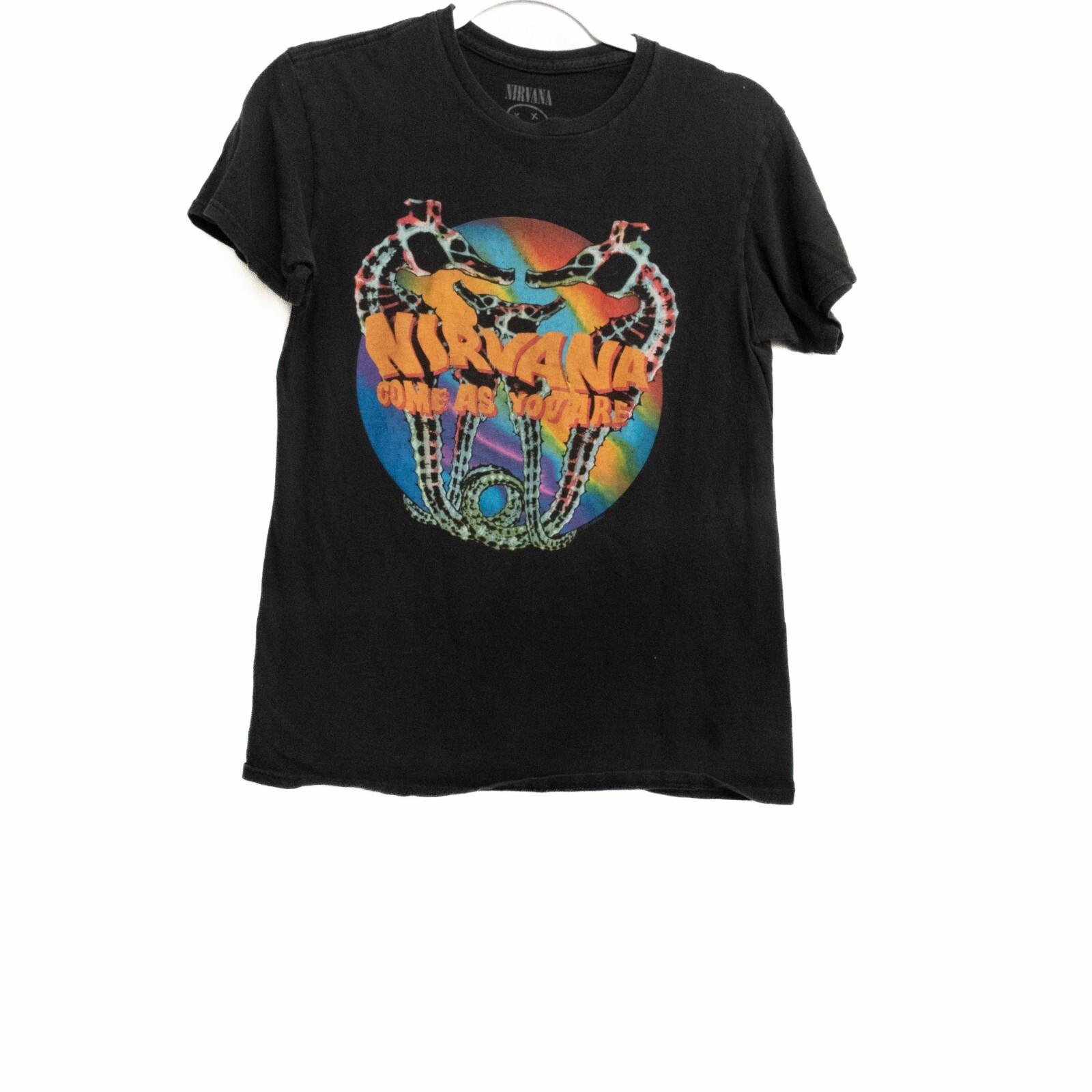Nirvana Come As You Are Mens Black T-Shirt Short Sleeve Crew Neck Cotton S S