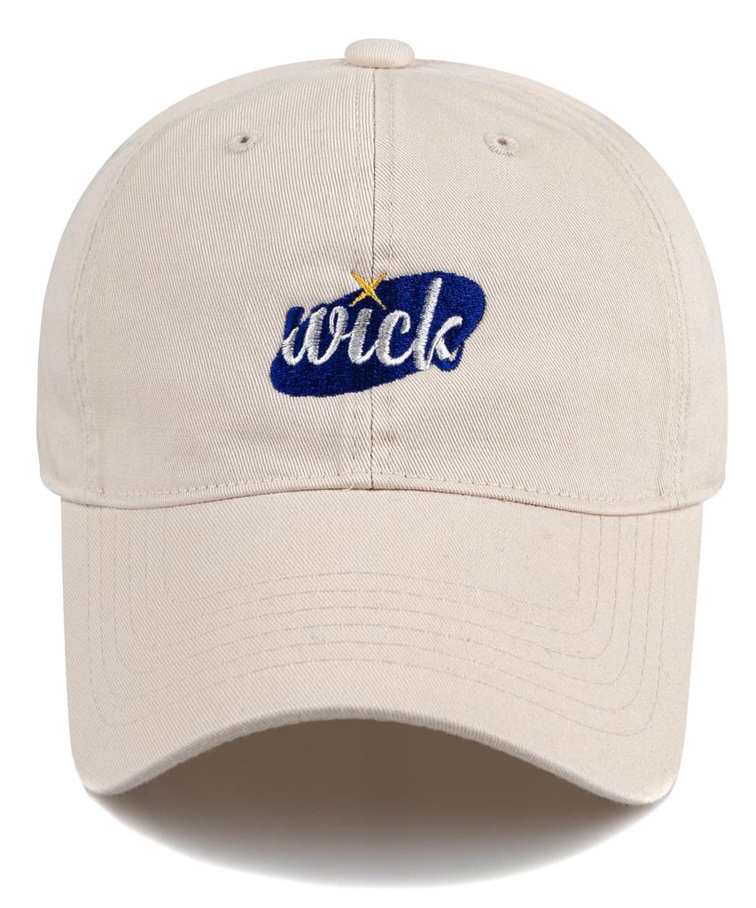 Wig W Round Star Washed Ball Cap - Light Beige