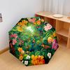 1 PC Automatic Folding Umbrella - Macaw Pattern, Portable & Foldable Design with 8 Ribs, Christmas Birthday Gifts