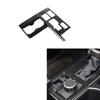 A87Q-Center Console Gear Shift Panel Cover Cup Holder Trim for Toyota Tundra - Accessories ,ABS Carbon Fiber