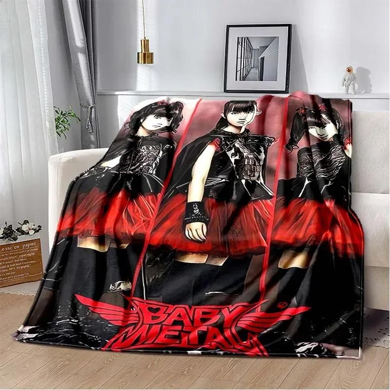 3D Babymetal Combination Printed Blanket,Fashion Soft Cozy Living room Bedroom Sofa Bed Travel Blanket Child Birthday Gift