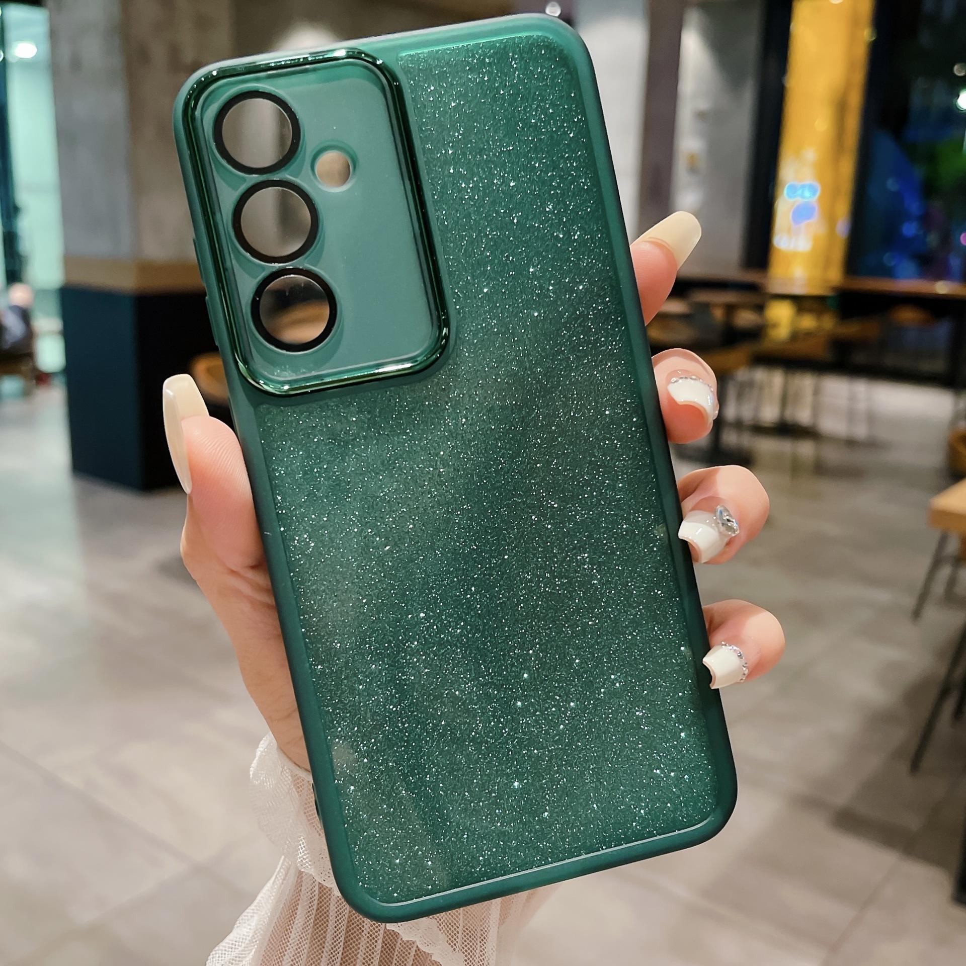 

Для Samsung Galaxy A17 5G / 4G Чохол Прозорий ТПУ Чохол для Телефону З Захистом Камери Наклейка Блискітки