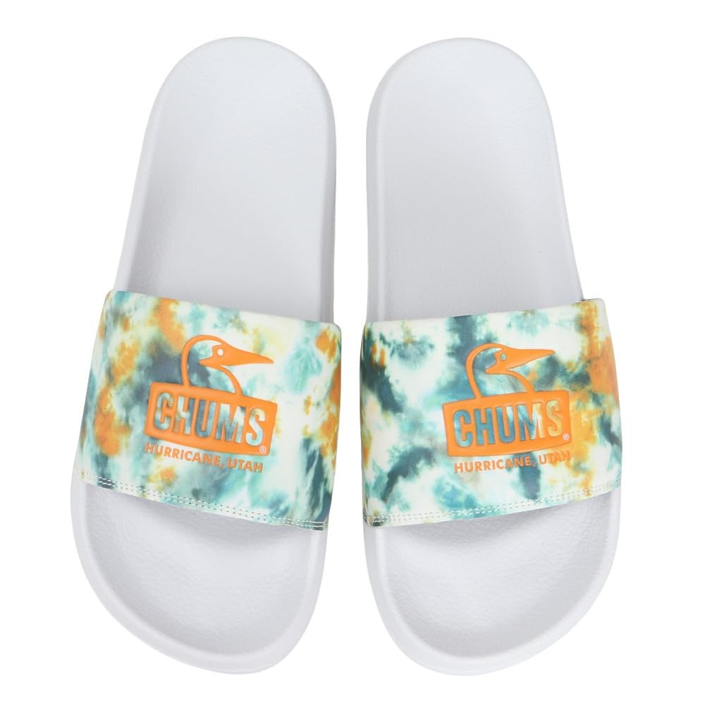 CHUMS Sandálias Splash Booby Face Slide-On CH63-1021-Z358 (Branco/Tamanho 24.0/Masculino)